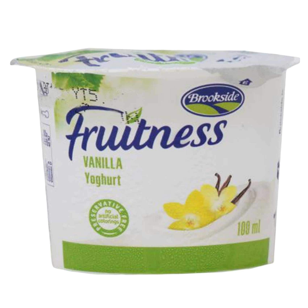 BROOKSIDE FRUITNESS VANILLA CUP 100ML